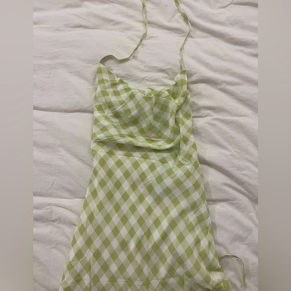 Isabelle Quinn Delilah Midi Dress Gingham Size S/M (US 6 or AU 10) NWT - Picture 11 of 14